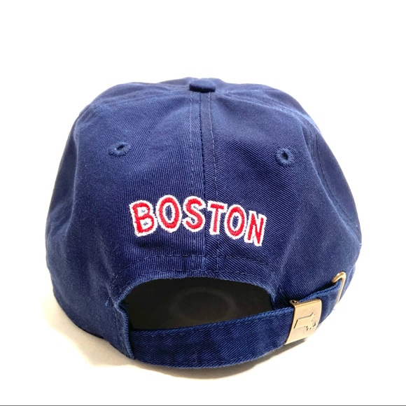 Boston “B” Navy Blue and Red Adjustable Baseball Hat - Picture 3 of 11
